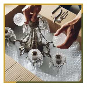 بسته بندی لوستر در اسباب کشی