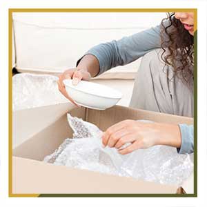 بسته بندی لیوان در اسباب کشی