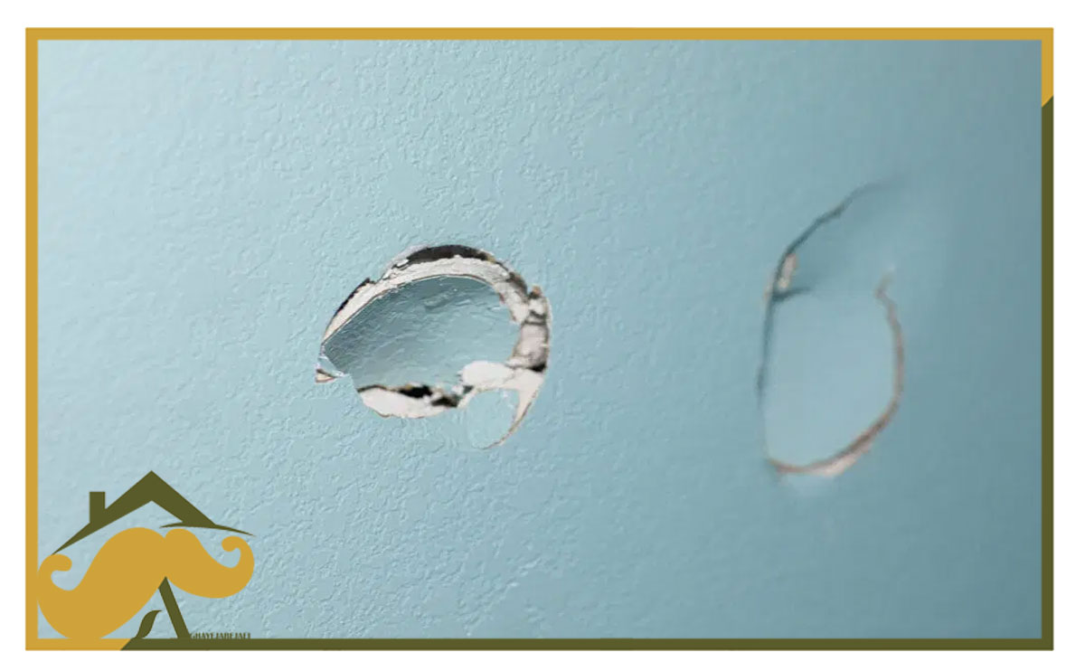 ترمیم گچ دیوار با خمیر دندان