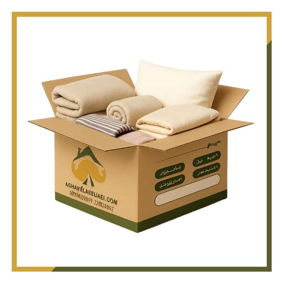 کارتن اثاث کشی برای بسته بندی وسایل پارچه ‌ای و لوازم خواب