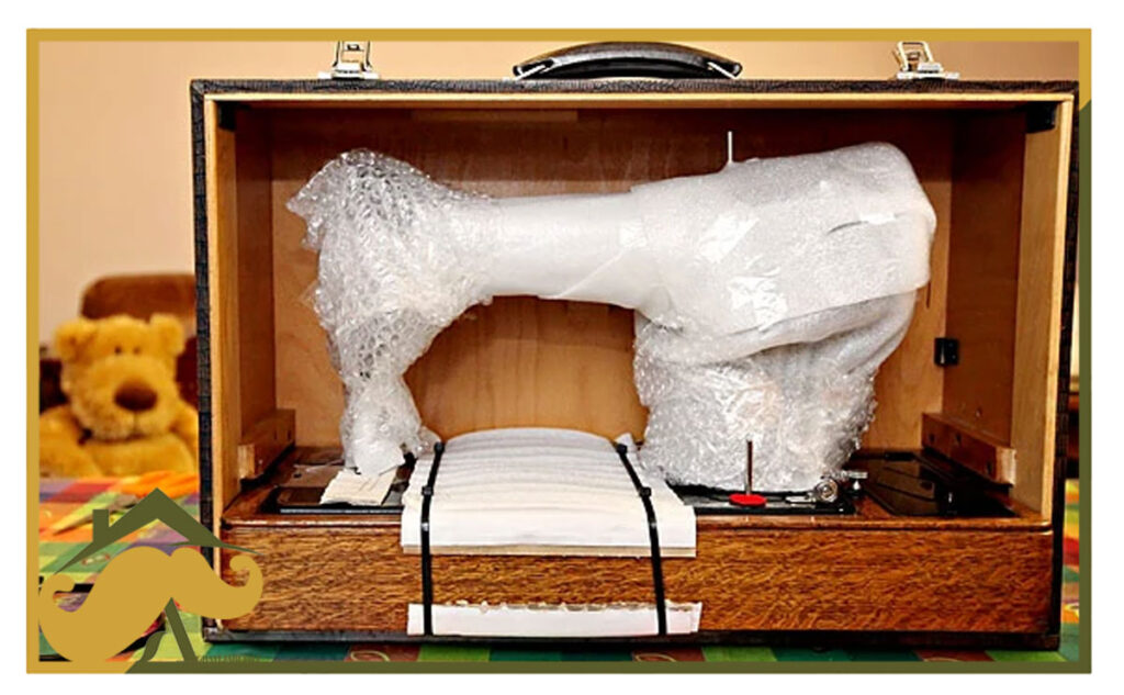 بسته بندی چرخ خیاطی در اسباب کشی و آموزش نصب و سوار کردن